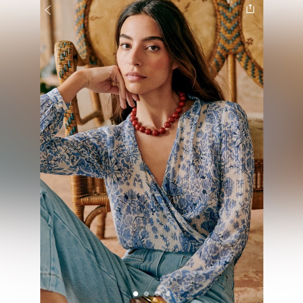 Sézane Abelia blouse